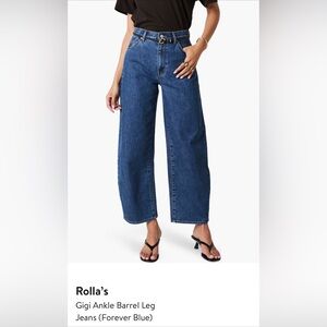 Rolla’s Gigi Barrel Leg Jeans size 30